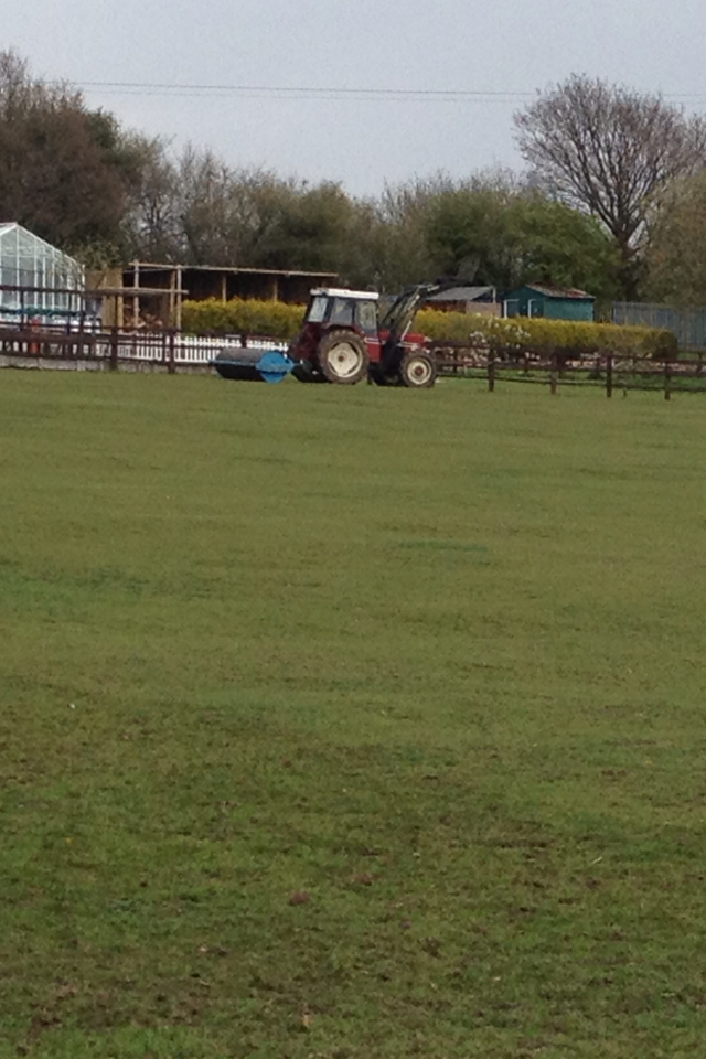 The field getting a make over 23/4/12